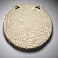 Suitable for Small to Medium Cats, 2-In-1 Round Cat Scratching Post And Bed- Woven Rope Scratching Post, Ideal for Indoor Cats