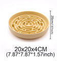 Pet Anti-choking Feeder Dog Food Bowl Pet Supplies Silicone Feeding Bowls Mat for Non-sliping Distracted Licking Plate Cutlery