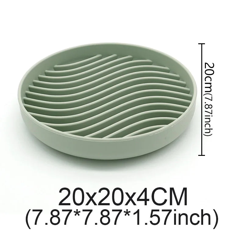 Pet Anti-choking Feeder Dog Food Bowl Pet Supplies Silicone Feeding Bowls Mat for Non-sliping Distracted Licking Plate Cutlery