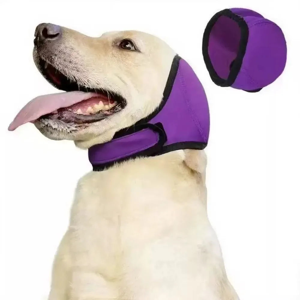 Noise Reduction Dog Ear Covers Hearing Protection Waterproof Dog Calming Earmuff Anti-Noise Shock Proof Pet Headcover