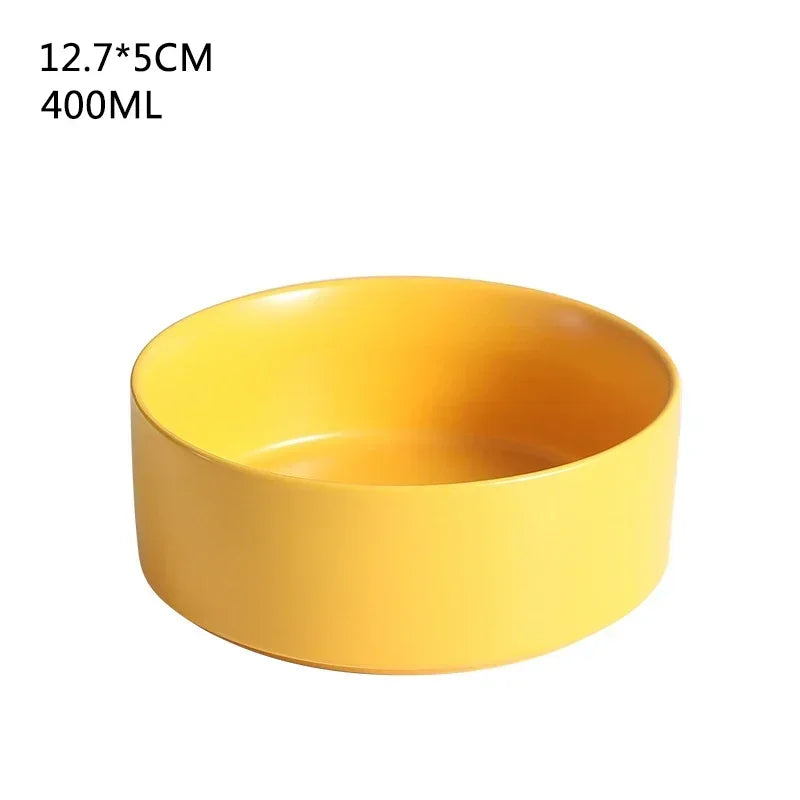 B7 Self-Assembly Ceramic Double Cat Bowl Dog Bowl 400ML Pet Feeding Water Bowl Cat Puppy Feeder Product SuppliesFood Water Bowls