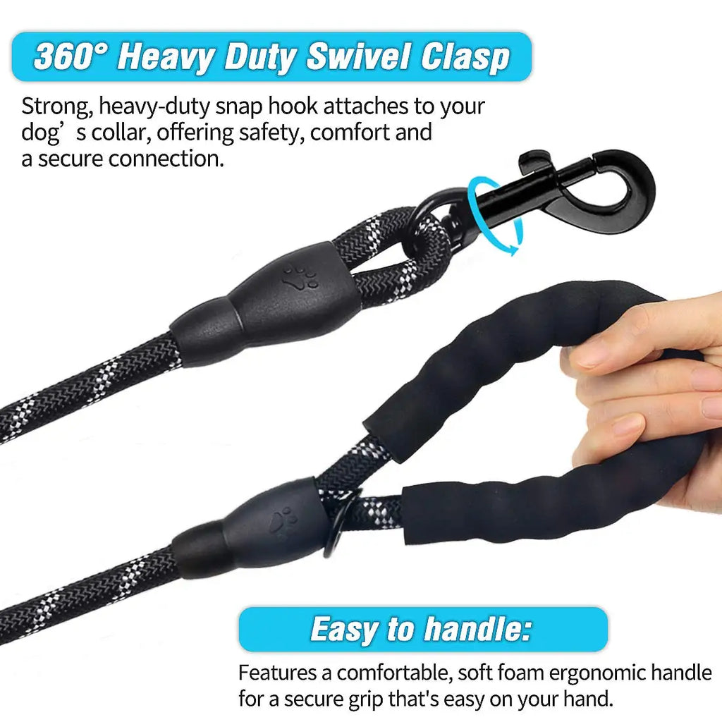 120/150/200/300CM Reflective Dog Leash Soft Handle Dog Leash Reinforced Leash for Small Medium Large Dogs Big Dog Supplies