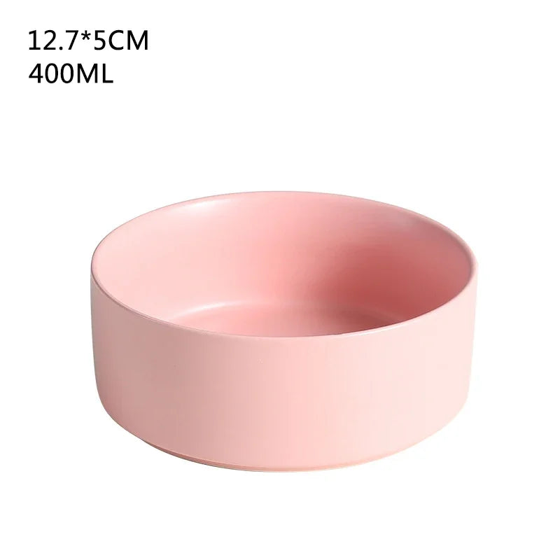 B7 Self-Assembly Ceramic Double Cat Bowl Dog Bowl 400ML Pet Feeding Water Bowl Cat Puppy Feeder Product SuppliesFood Water Bowls