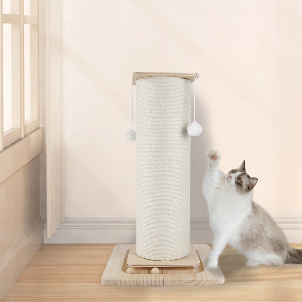 1 Section Vertical Sisal Material Safe Cat Climbing Frame Tree Modern Stable Design Cat Scratching Post for Cats 60cm/80cm