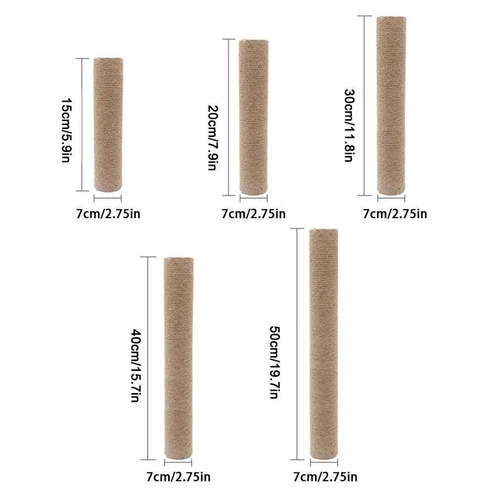 Sisal Cat Scratch Post Anti Scratch Claw Care Toy Detachable DIY Cat Tree Replacement Parts Household Pet Cat Supplies