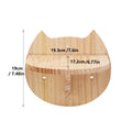 Wall Mounted Cat Shelves Solid Wood Cat Climbing Perch Floating Steps Cat Wall Furniture DIY Cat Tree Platform for Indoor Kitten