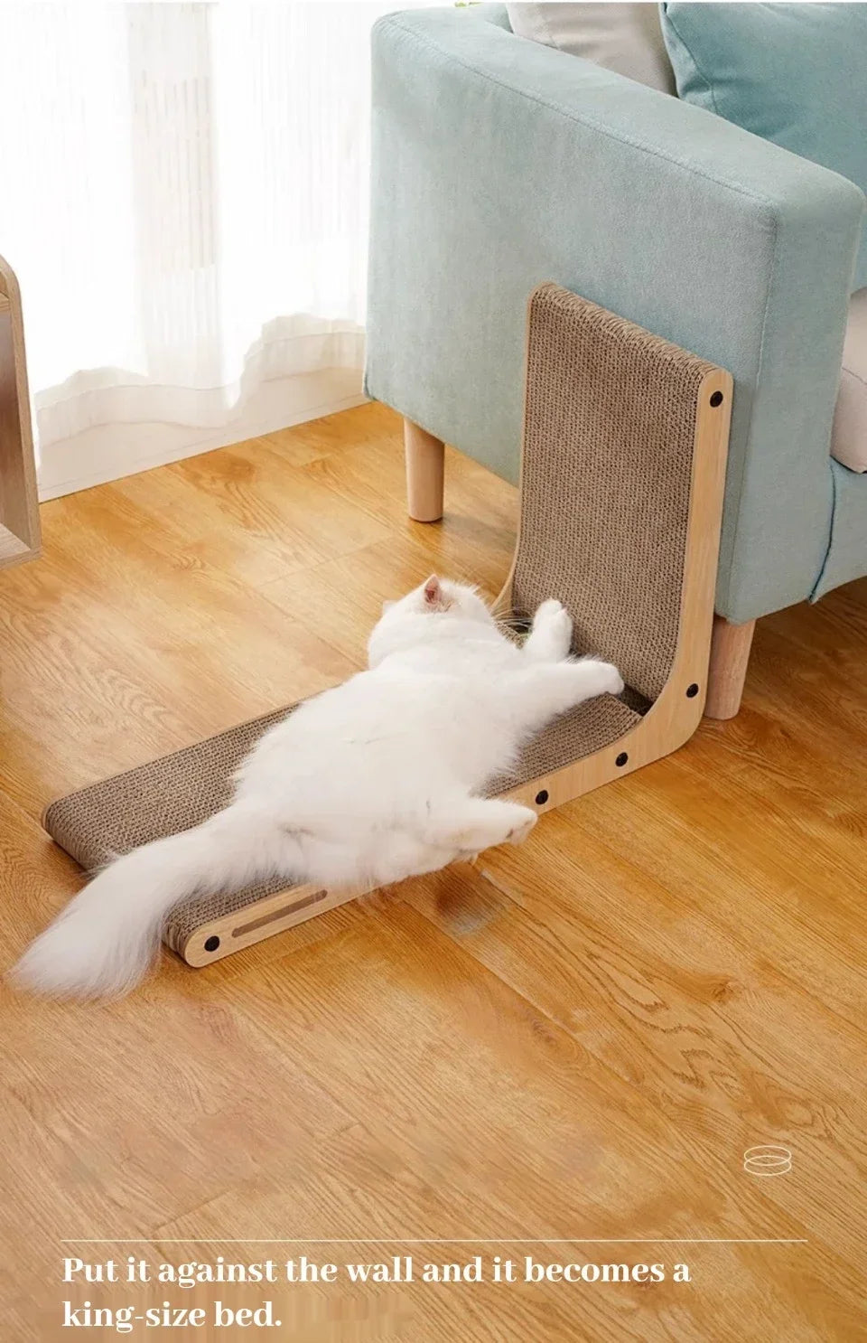 Scraper for Cats Cardboard Large/Small L-shape Wear-resistant Scratch-resistant Cat Scratching Post Cat Toy Pets Cat Accessories