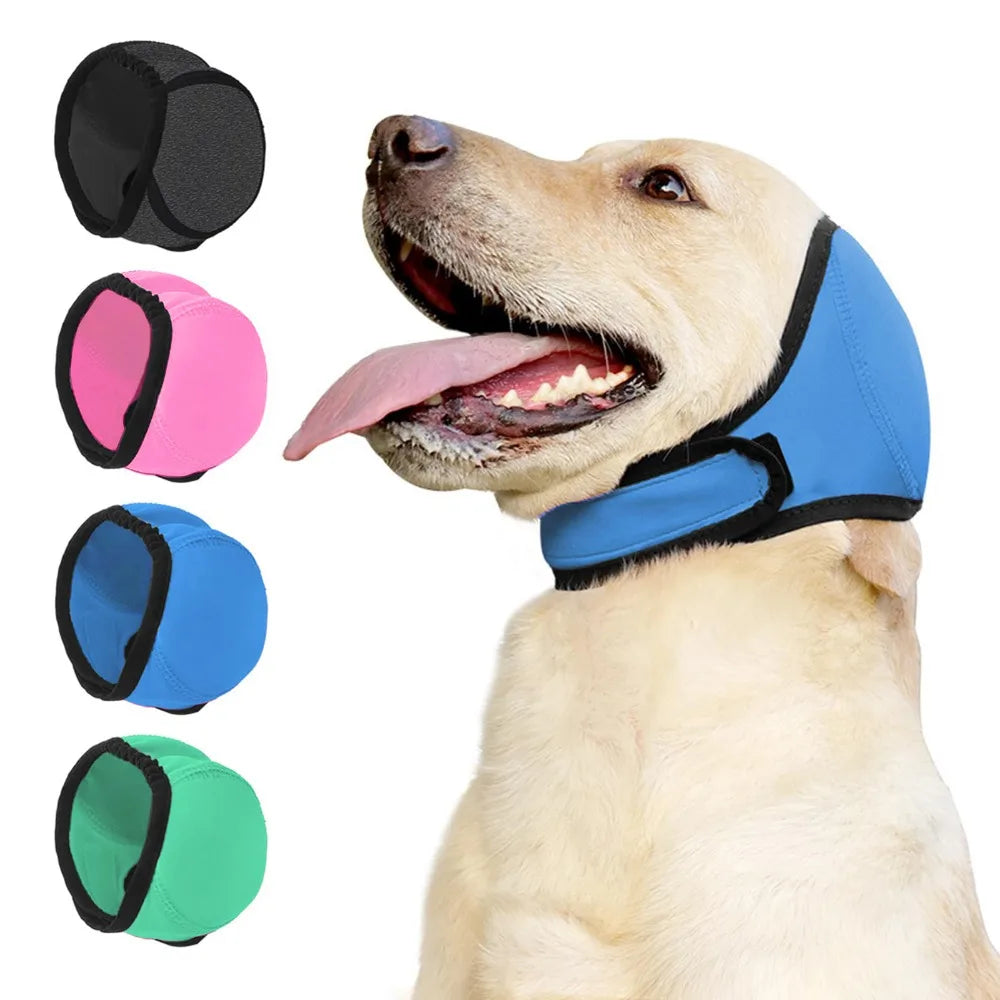 Noise Reduction Dog Ear Covers Hearing Protection Waterproof Dog Calming Earmuff Anti-Noise Shock Proof Pet Headcover