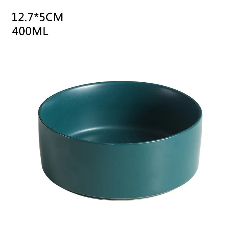 B7 Self-Assembly Ceramic Double Cat Bowl Dog Bowl 400ML Pet Feeding Water Bowl Cat Puppy Feeder Product SuppliesFood Water Bowls
