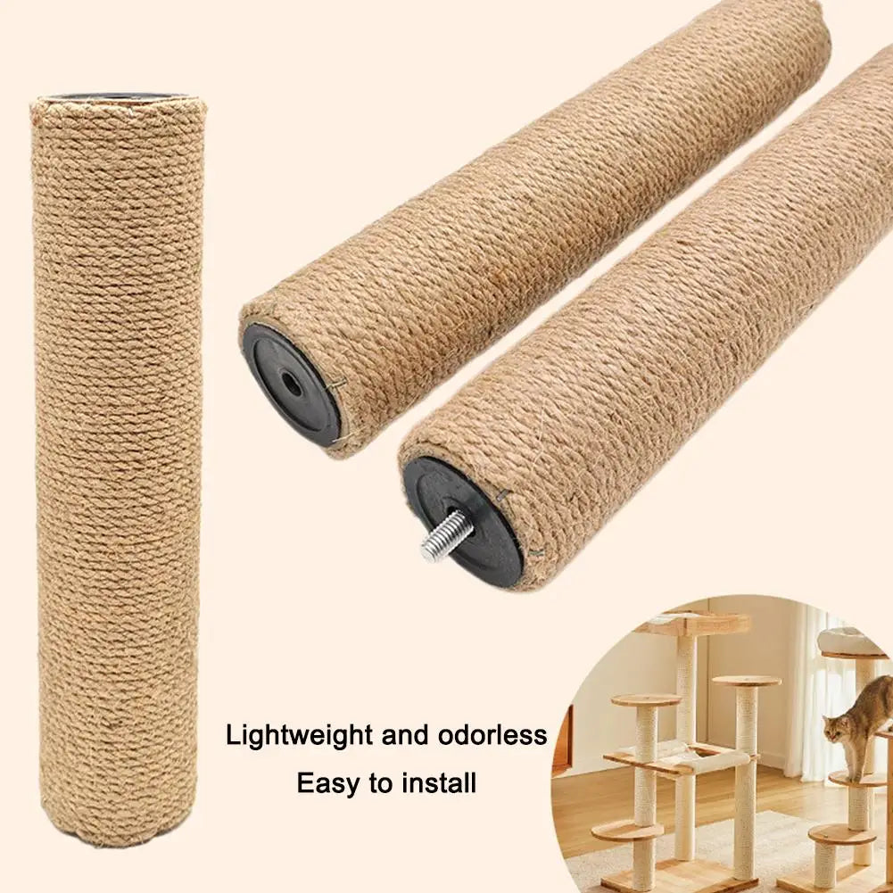 Sisal Cat Scratch Post Anti Scratch Claw Care Toy Detachable DIY Cat Tree Replacement Parts Household Pet Cat Supplies