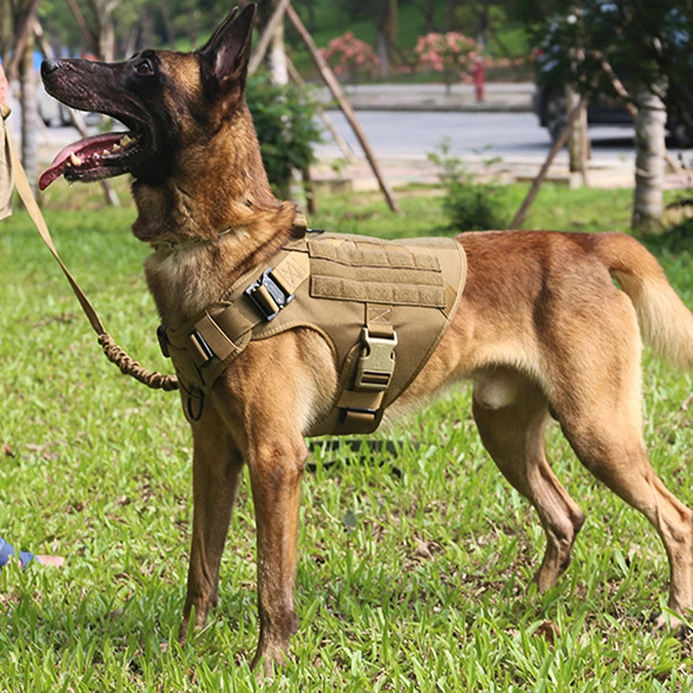 Large Dog Harness Pet German Shepherd Malinois Training Vest Military Tactical Medium Dog Harnesses Hunting For Dogs Accessories