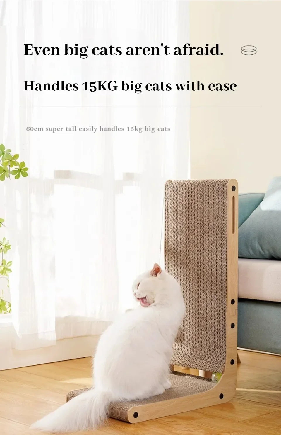 Scraper for Cats Cardboard Large/Small L-shape Wear-resistant Scratch-resistant Cat Scratching Post Cat Toy Pets Cat Accessories