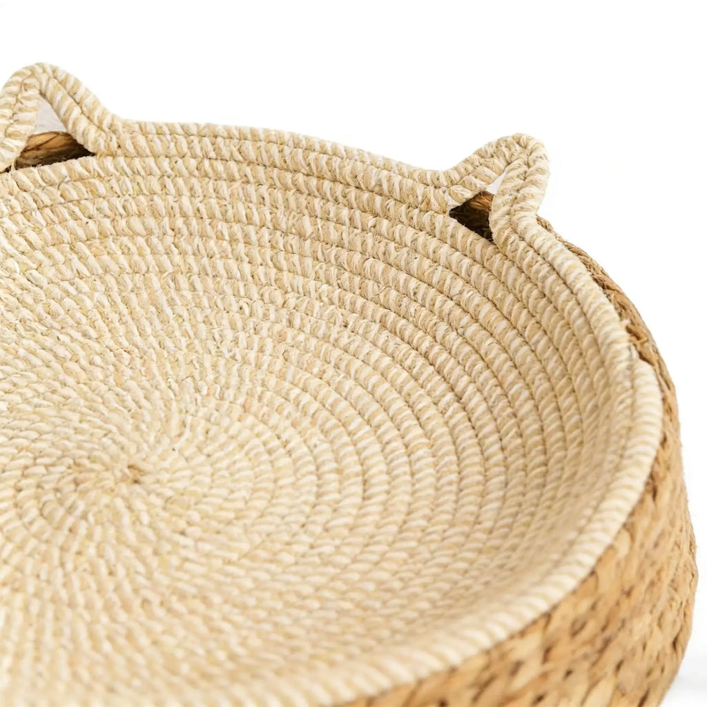 Cat Bed Sofa Cat Scratch Board Wear-Resistant Cat Bed Natural Rattan Weave Dog Cat House Pet Sleeping Bed Pet Supplies