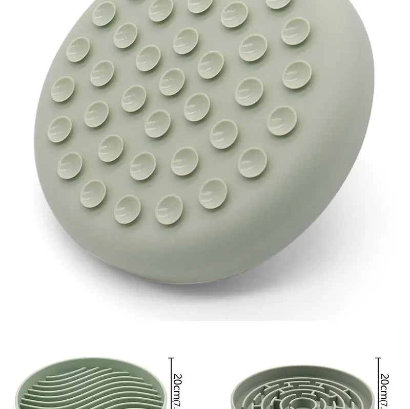 Pet Anti-choking Feeder Dog Food Bowl Pet Supplies Silicone Feeding Bowls Mat for Non-sliping Distracted Licking Plate Cutlery