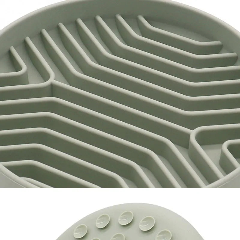 Pet Anti-choking Feeder Dog Food Bowl Pet Supplies Silicone Feeding Bowls Mat for Non-sliping Distracted Licking Plate Cutlery