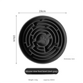 Dog Slow Feeder Bowl Silicone Anti Slip Suction Cup Base Easy Clean Pet Feeding Dish Interactive Eating Control for Puppy