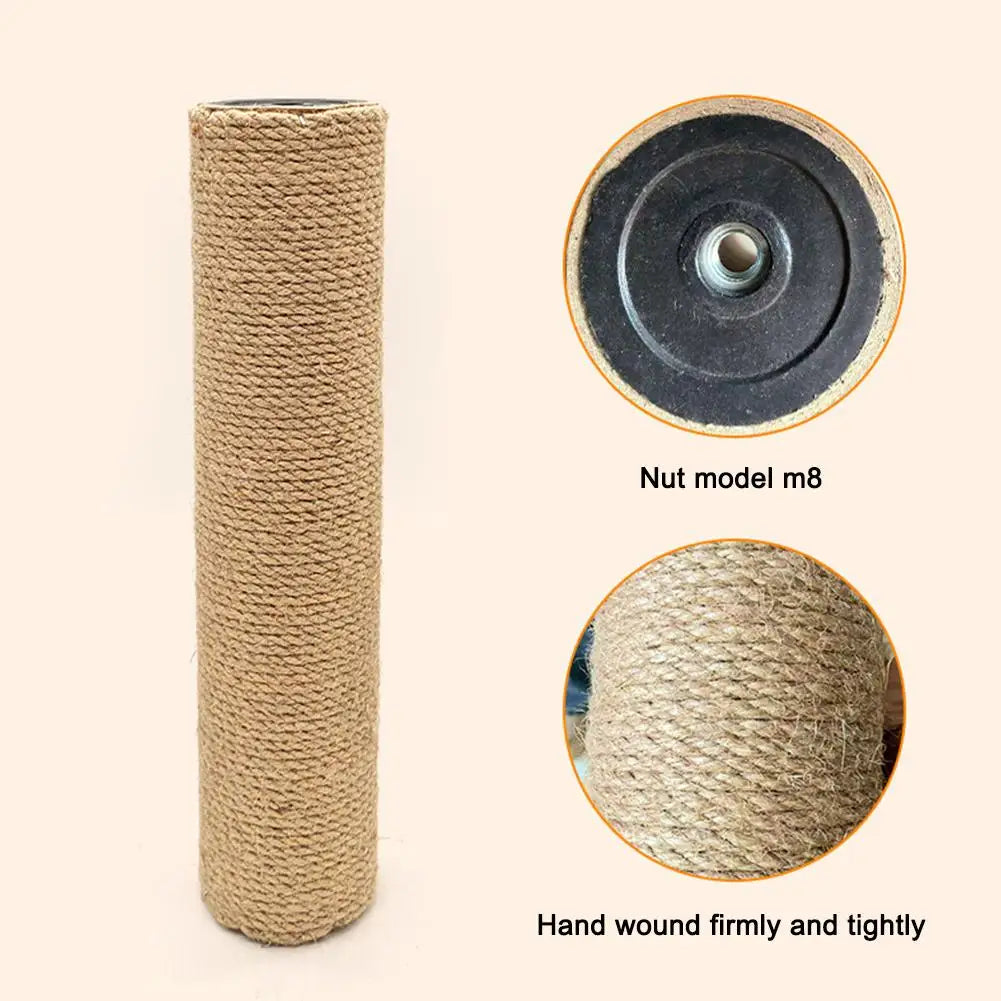 Sisal Cat Scratch Post Anti Scratch Claw Care Toy Detachable DIY Cat Tree Replacement Parts Household Pet Cat Supplies