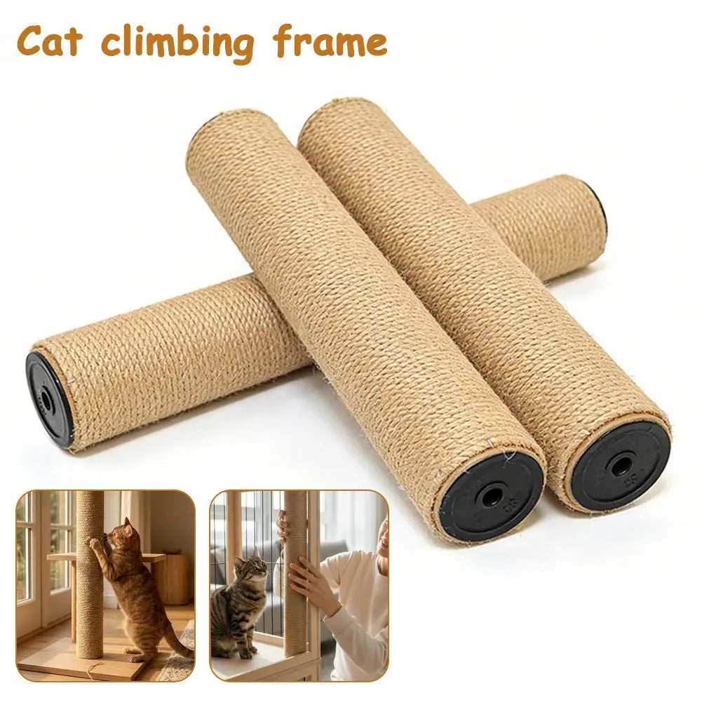 Sisal Cat Scratch Post Anti Scratch Claw Care Toy Detachable DIY Cat Tree Replacement Parts Household Pet Cat Supplies