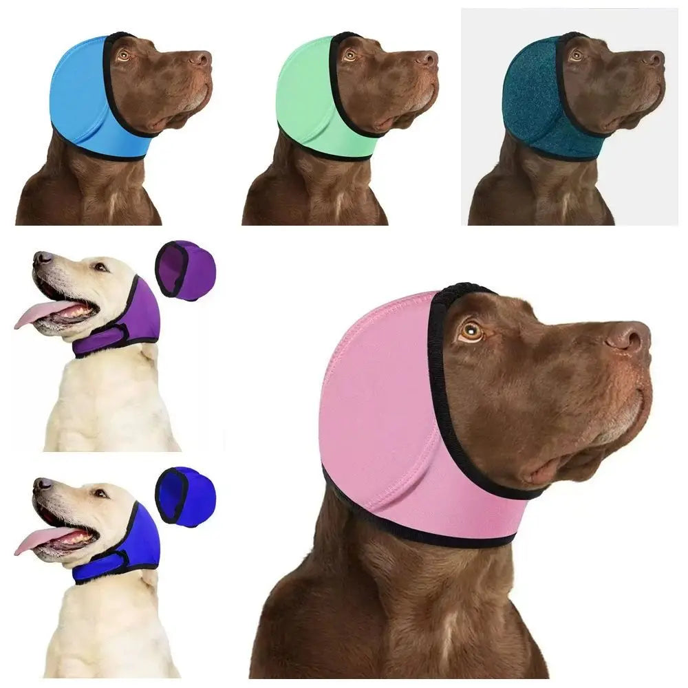 Noise Reduction Dog Ear Covers Hearing Protection Waterproof Dog Calming Earmuff Anti-Noise Shock Proof Pet Headcover
