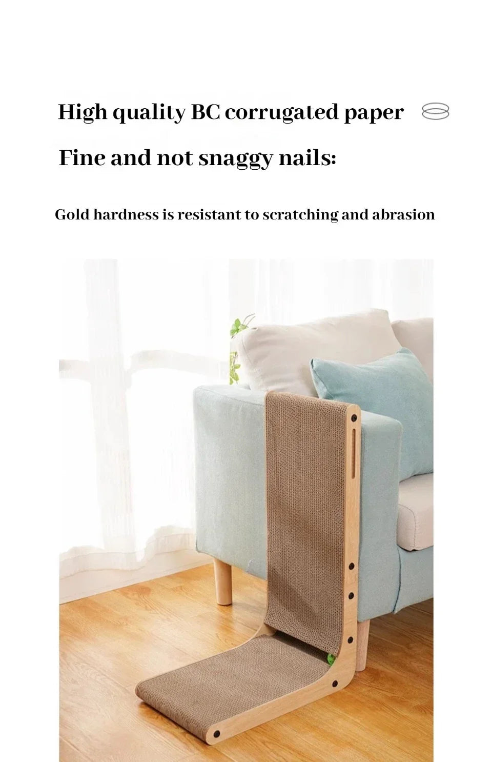 Scraper for Cats Cardboard Large/Small L-shape Wear-resistant Scratch-resistant Cat Scratching Post Cat Toy Pets Cat Accessories