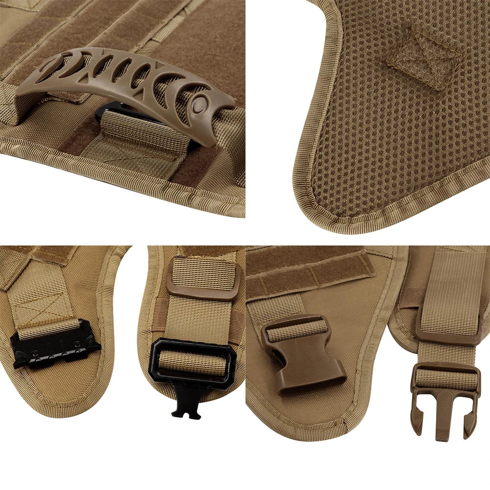 Large Dog Harness Pet German Shepherd Malinois Training Vest Military Tactical Medium Dog Harnesses Hunting For Dogs Accessories