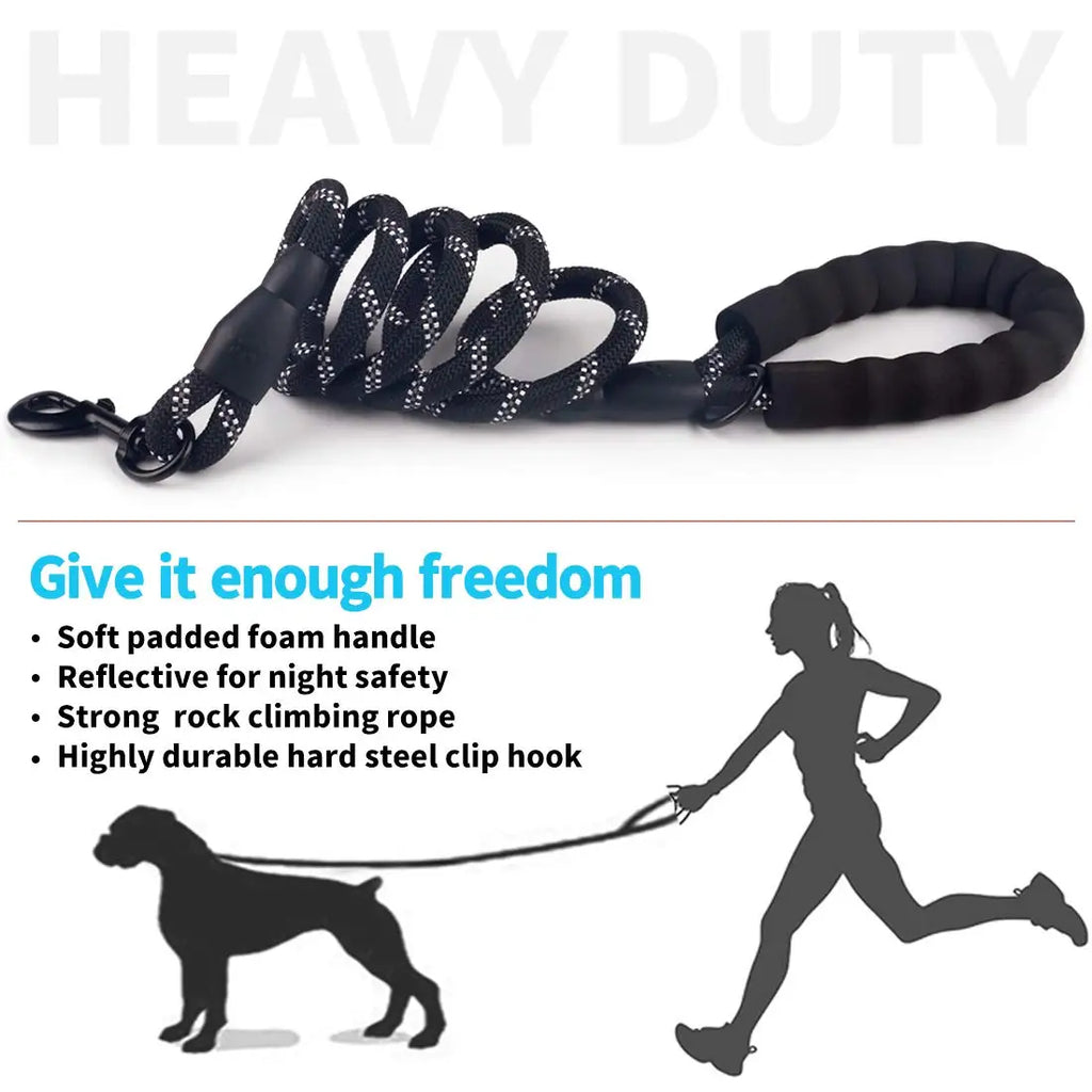 120/150/200/300CM Reflective Dog Leash Soft Handle Dog Leash Reinforced Leash for Small Medium Large Dogs Big Dog Supplies