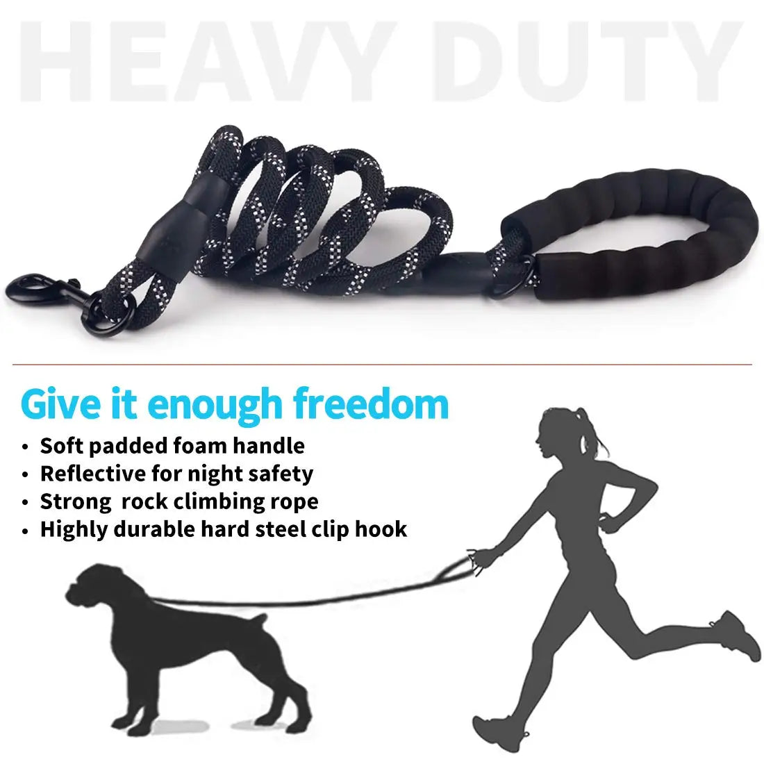 120/150/200/300CM Reflective Dog Leash Soft Handle Dog Leash Reinforced Leash for Small Medium Large Dogs Big Dog Supplies