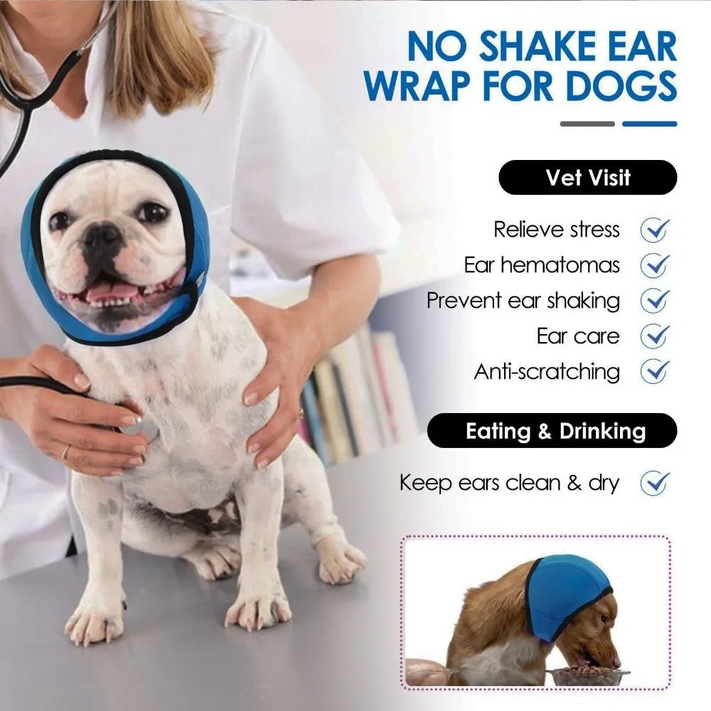 Noise Reduction Dog Ear Covers Hearing Protection Waterproof Dog Calming Earmuff Anti-Noise Shock Proof Pet Headcover