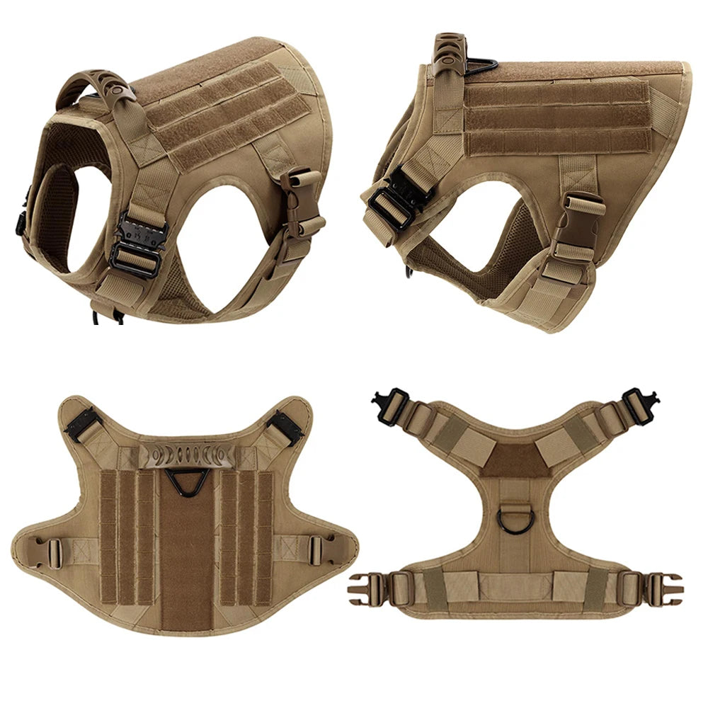 Large Dog Harness Pet German Shepherd Malinois Training Vest Military Tactical Medium Dog Harnesses Hunting For Dogs Accessories