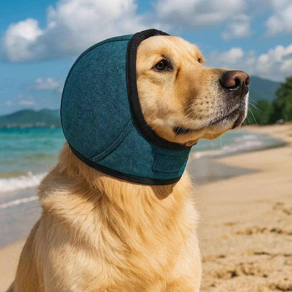 Noise Reduction Dog Ear Covers Hearing Protection Waterproof Dog Calming Earmuff Anti-Noise Shock Proof Pet Headcover
