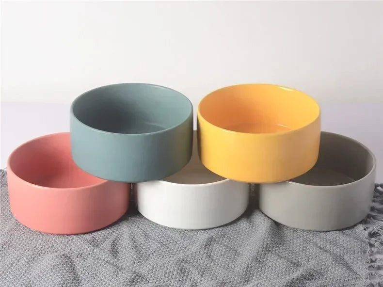 B7 Self-Assembly Ceramic Double Cat Bowl Dog Bowl 400ML Pet Feeding Water Bowl Cat Puppy Feeder Product SuppliesFood Water Bowls