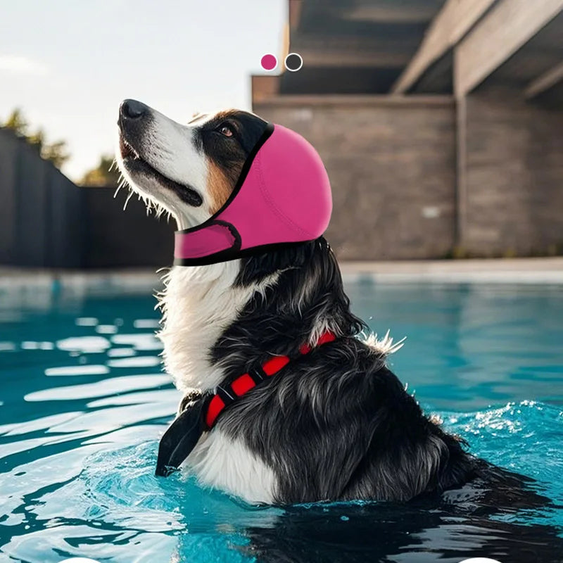Waterproof Noise Cancelling Adjustable Dog Ear Muffs Dog Earmuffs Swimming Calming Hood To Relieve Pet Anxiety & Prevent Shock