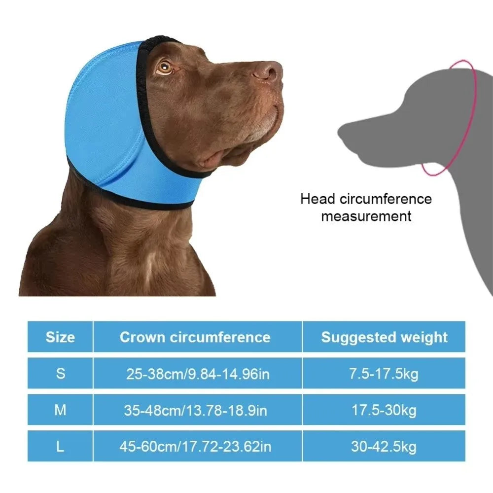 Noise Reduction Dog Ear Covers Hearing Protection Waterproof Dog Calming Earmuff Anti-Noise Shock Proof Pet Headcover